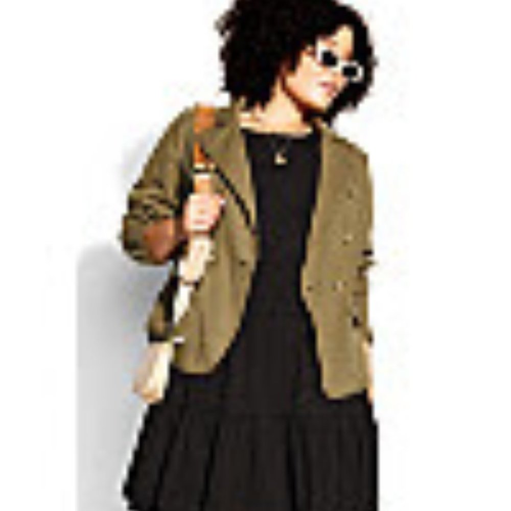 CITY CHIC HARPER Denim Blazer JACKET - Picture 3 of 3